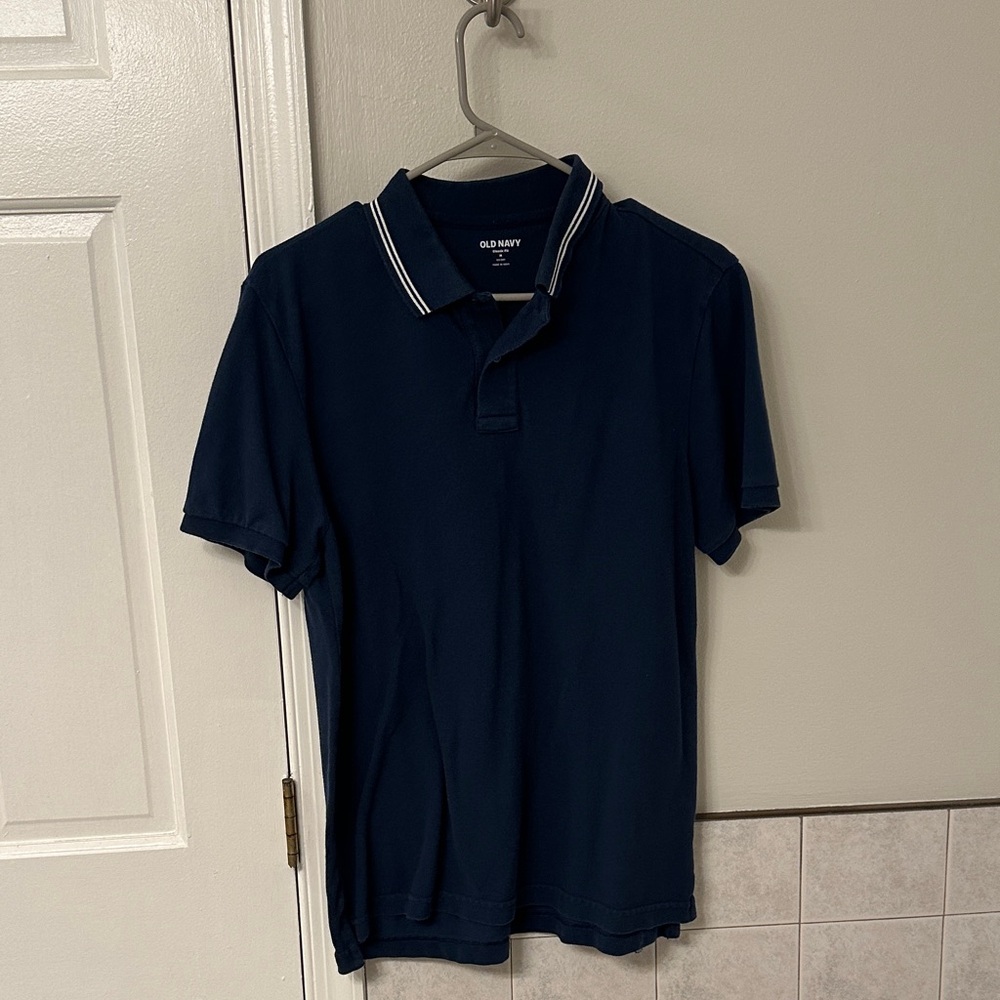 Old Navy Men's Dark Blue Polo Shirt
